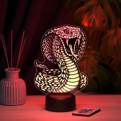 3D ночник Кобра №2