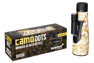 Монокуляр камуфляжный Levenhuk Camo Pine 10x56 с сеткой