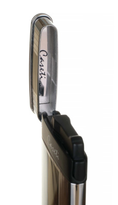 Зажигалка Caseti турбо, тонкая, серебристая, CA418-3