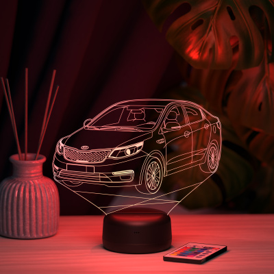 3D ночник Автомобиль Kia Rio