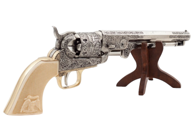 Макет. Револьвер морского офицера "Colt 1851 Navy" (США, 1851 г.), рукоять под кость