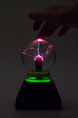 Электрический плазменный шар Тесла (D - 10см) Green