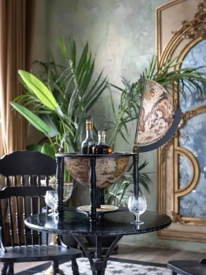 Глобус-бар настольный/напольный, сфера 33 см арт.JG-33006-WB Глобус-бар настольный/напольный, сфера 33 см арт.JG-33006-WB