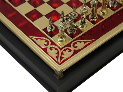 Шахматный набор "Мария Стюарт" (38х38 см), доска красная