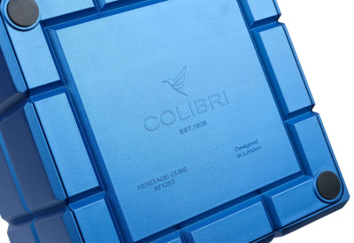 Пепельница Colibri Heritage Cube, Синий лак Navy AT125T4