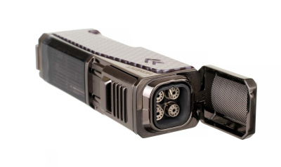 Зажигалка сигарная Honest, четверное пламя, с пробойником и сигарным ложементом, карбон