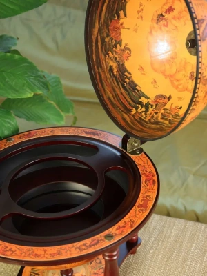 Глобус-бар настольный/напольный "Огненная земля", d=33 см Глобус-бар настольный/напольный "Огненная земля", d=33 см