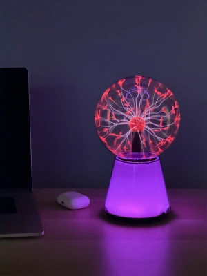 Плазменный шар Тесла Amperia Glow 15 см RGB / Audio