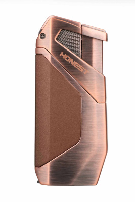 Зажигалка сигарная Honest, двойное пламя, с пробойником, бронза Зажигалка сигарная Honest, двойное пламя, с пробойником, бронза