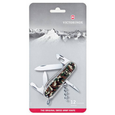Нож Victorinox Spartan, 91 мм, 12 функций, камуфляж, блистер