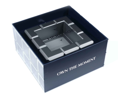 Пепельница Colibri Heritage Cube, Оружейная сталь AT125T3