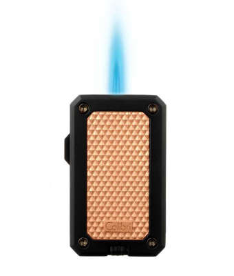 Зажигалка сигарная Colibri Rally, черная-красное золото Зажигалка сигарная Colibri Rally, черная-красное золото