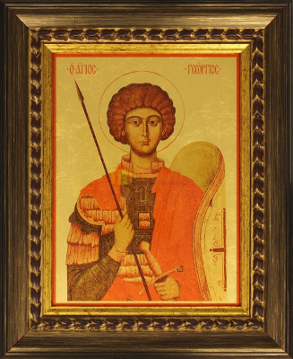 Икона Георгий Победоносец (Б), сусальное золото