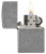 Зажигалка ZIPPO Classic с покрытием ™Plate, латунь/сталь, серебристая, матовая, 38x13x57 мм