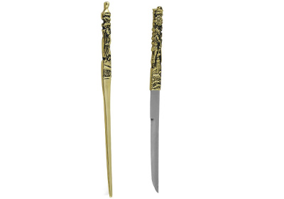 Вакидзаси, короткий японский меч "Шиматцу" с когаи и козукой