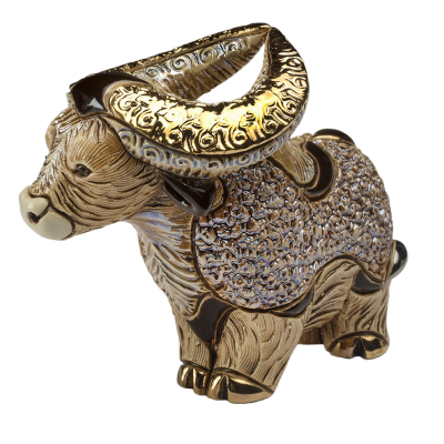 Статуэтка керамическая "Бурый бык"