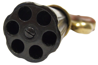 Макет. Револьвер "Pepper-box" ("Пепербокс") 6-ти ствольный (Англия, 1840 г.), латунь