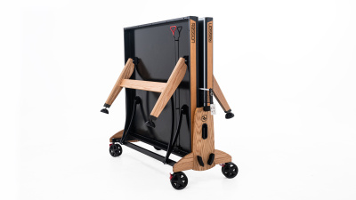 Теннисный стол складной для помещений "RASSON PREMIUM T03 Indoor" (274 х 152,5 х 76 см, натуральный дуб) с сеткой