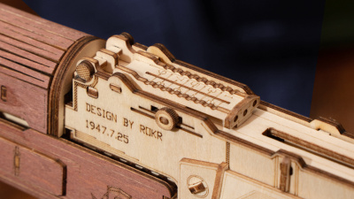 Механический деревянный конструктор Robotime - Штурмовая винтовка АК-47
