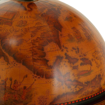 Глобус-бар напольный, сфера 33 см (арт.JG-33001R)