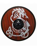Щит викингов круглый "Фенрир"