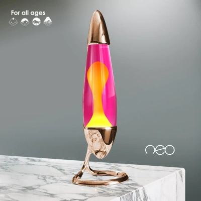 Лава-лампа Mathmos Neo Жёлтая/Розовая Copper