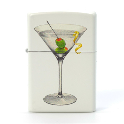 Зажигалка ZIPPO Martini White Matte