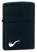 Зажигалка для трубок ZIPPO Pipe с покрытием Black Matte, латунь/сталь, чёрная, матовая, 36x12x56 мм