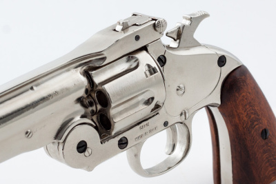 Макет. Револьвер Smith & Wesson Schofield  ("Смит и Вессон Скофилд") CAL.45 (США, 1869 г.), никель