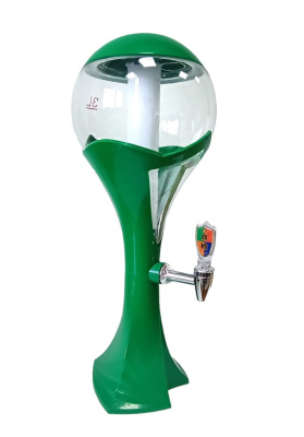 Диспенсер для напитков Пивная Башня "Пауэр Ренджерс", 3л, колба для льда, зеленый