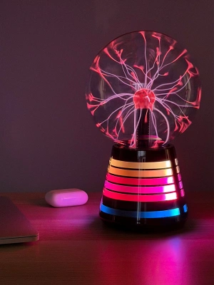 Плазменный шар Тесла Amperia Stripe 15 см RGB / Audio