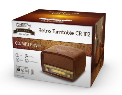 Ретро-проигрыватель CAMRY CR1112 (FM,винил,cd,mp3,usb,запись)
