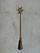 Рожок для обуви ручка "Штурвал" латунь полированный 21"