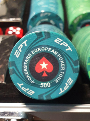 Набор для покера EPT Ceramic на 500 фишек, черный