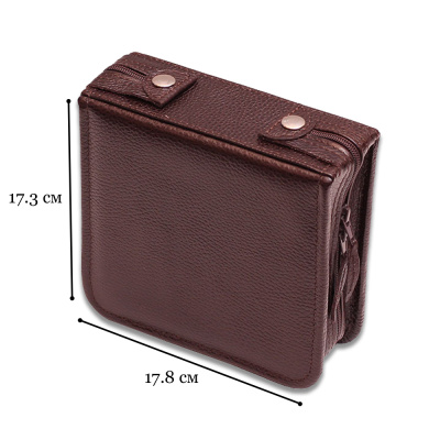 Набор дорожный в сумке малой из натуральной кожи (2 персоны), арт.202КК2