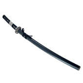 Катана, длинный японский меч, темно-синие ножны