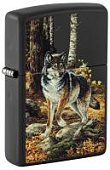 Зажигалка ZIPPO Linda Picken с покрытием Black Matte, латунь/сталь, черная, матовая, 38x13x57 мм (без бензина)