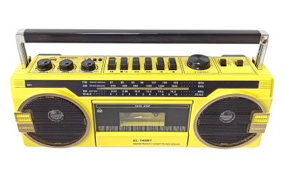 Ретро-магнитофон  EL-149BT "Ghettoblaster", желтый