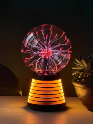 Плазменный шар Тесла Amperia Stripe 15 см RGB / Audio