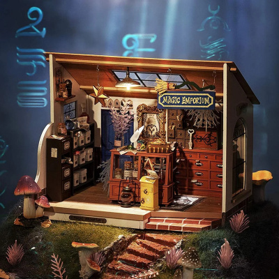 Румбокс (интерьерный конструктор) Robotime - Волшебный магазин Кики (Kiki's Magic Emporium)