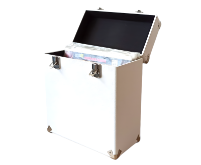 Кейс для виниловых пластинок BOX, белый, BOX-Wt