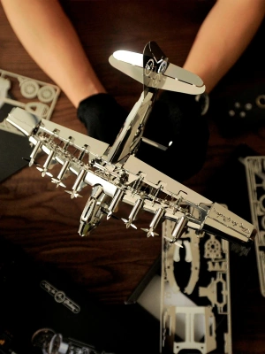 Механический металлический конструктор TimeForMachine - Реактивный самолёт (Heavenly Hercules)