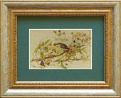 Картина на сусальном золоте «Птички в жимолости» Картина на сусальном золоте «Птички в жимолости»