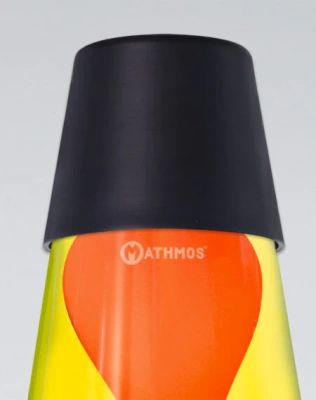 Лава лампа Mathmos Astro Жёлтая/Розовая Matt Black