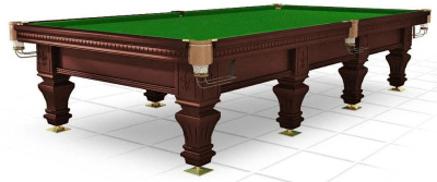 Бильярдный стол для русского бильярда «Hardy» 12 ф (черный орех) Бильярдный стол для русского бильярда «Hardy» 12 ф (черный орех)