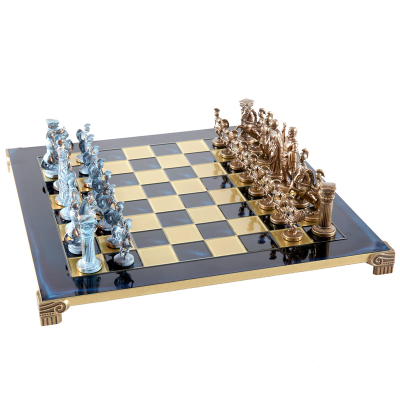 Шахматный набор "Греко-Романский Период" (44х44 см), доска синяя