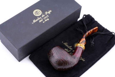 Трубка Mastro de Paja Pettinata Classica с цветным кольцом