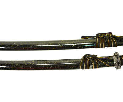 Набор самурайских мечей, 2 шт. Ножны черный мрамор