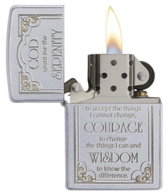 Зажигалка ZIPPO Classic 28458 с покрытием Satin Chrome™, латунь/сталь, серебристая, матовая, 38x13x57 мм
