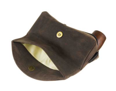 Сумка P&A для трубки и табака, натуральная буйволиная кожа Сумка P&A для трубки и табака, натуральная буйволиная кожа